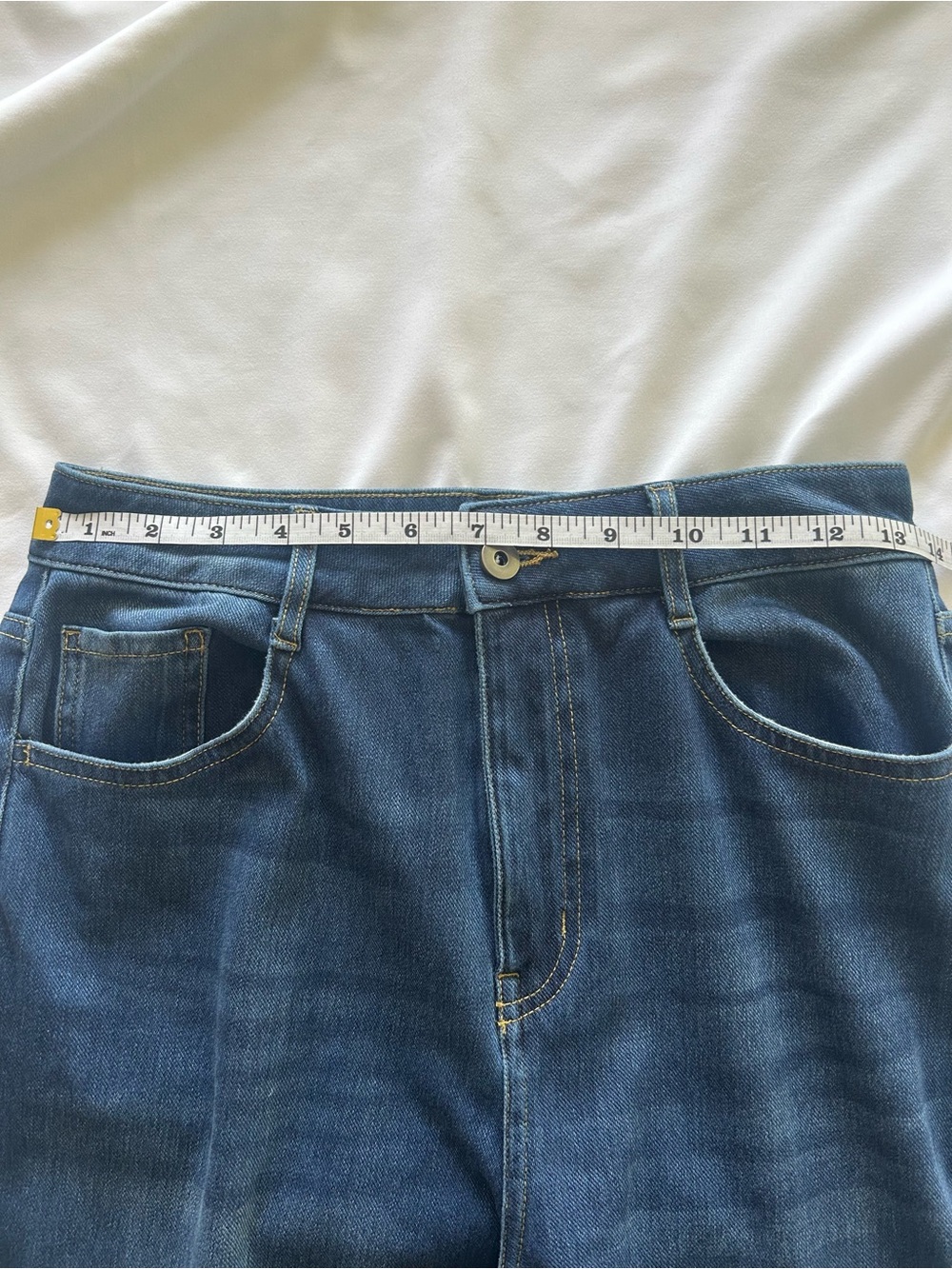 HALARA Flex High Waisted Wide Leg Rolled Hem Jeans- Knit Denim, Small Petite - Picture 11 of 12